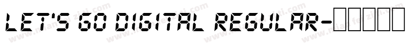 Let’s Go Digital Regular字体转换